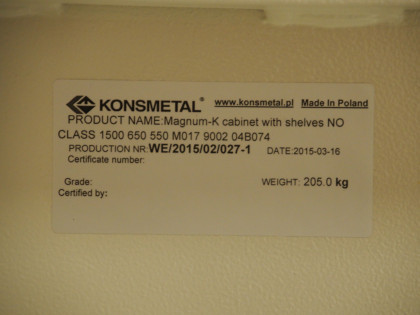 Våbenskab Magnum KP